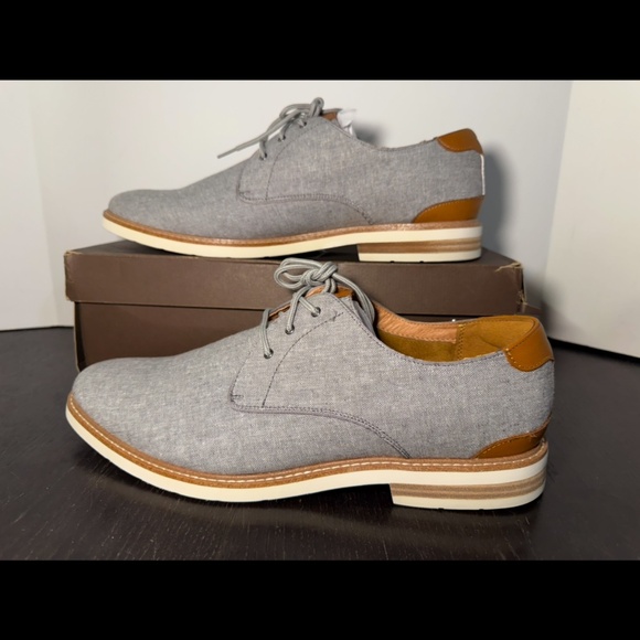 Florsheim Highland Canvas Plain Toe Oxford Grey Canvas/White Sole Mens 13M main image 12